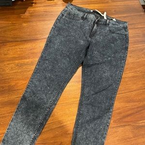 ZARA acid wash blue jeggings, 10